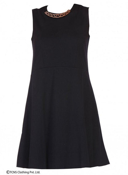 Black Sleeveless Dress - wforwoman