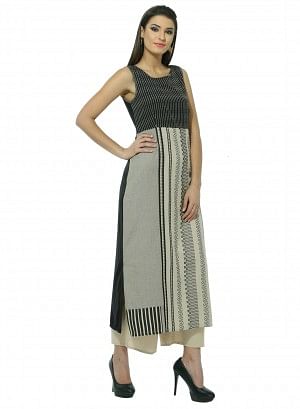 Grey Printed kurta