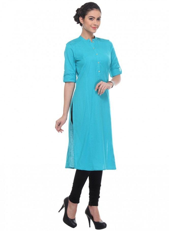 Blue kurta - wforwoman