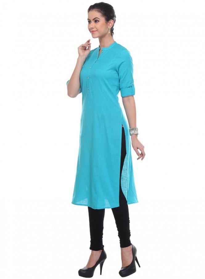 Blue kurta - wforwoman