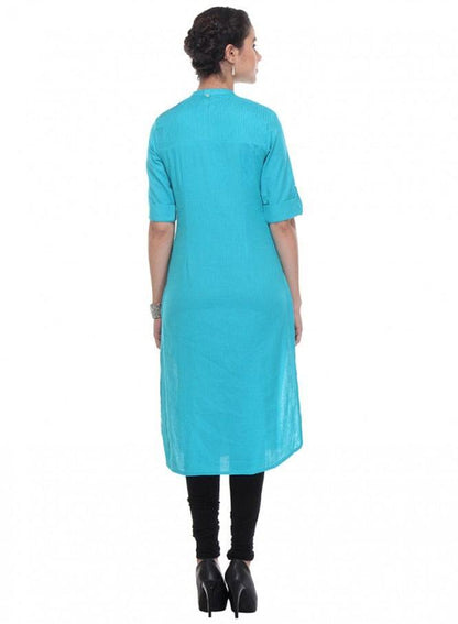 Blue kurta - wforwoman