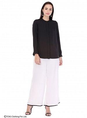 Black Full Sleeve Top - wforwoman