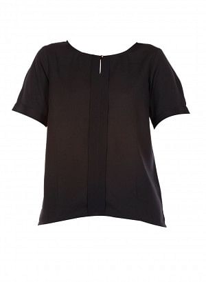 Black Short Sleeve Top