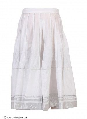 White Printed Skirt