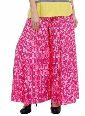 White Printed Culottes