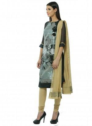 Grey Embellished kurta - wforwoman