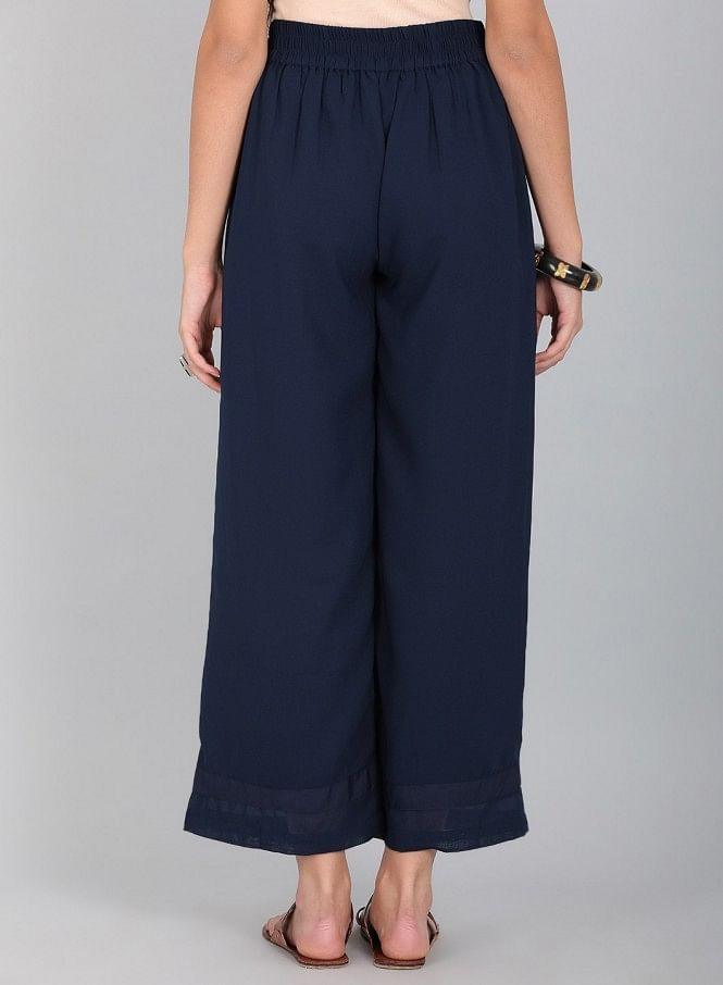 Blue Volume Pants - wforwoman