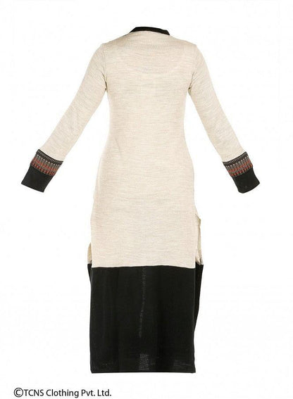 Beige Full Sleeve kurta - wforwoman