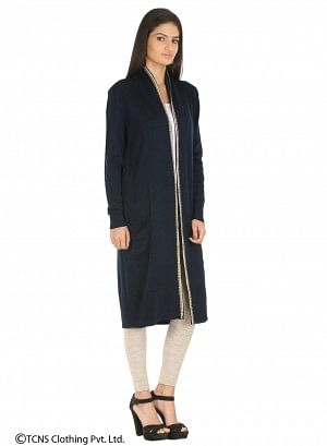 Blue Long Cardigan