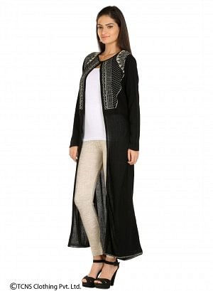 Black Long Cardigan