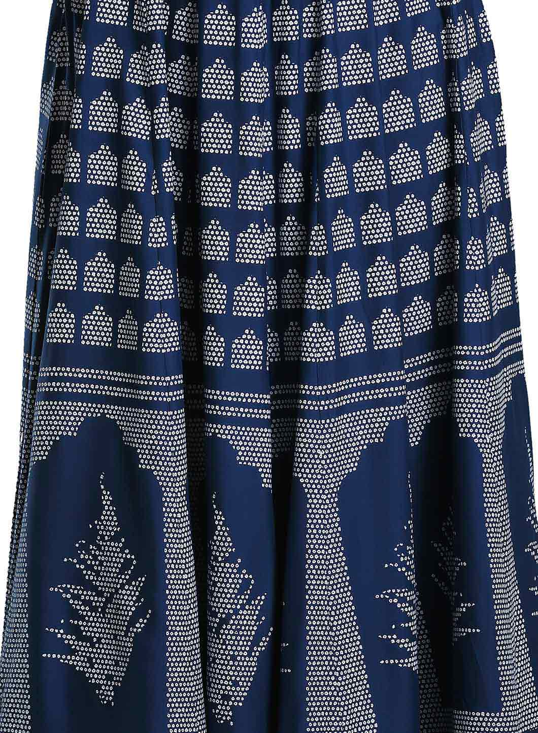 Blue Printed Skirt