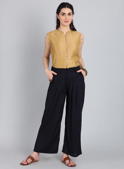 Blue Volume Pants