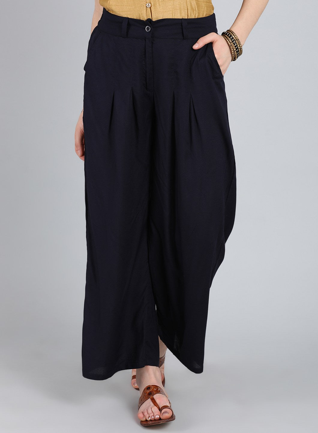 Blue Volume Pants