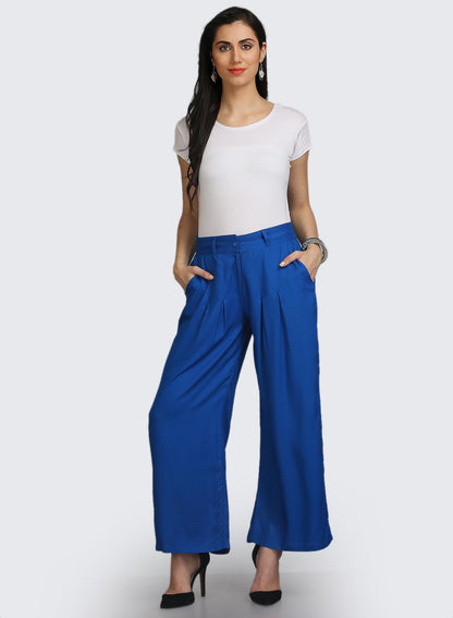 Blue Volume Pants