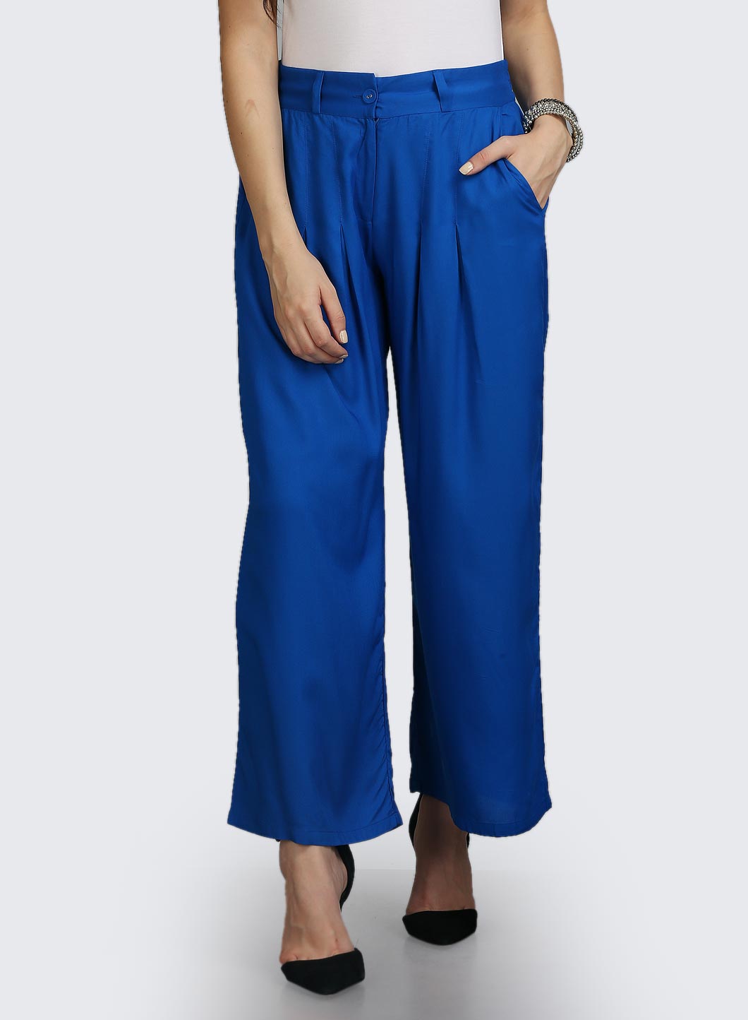 Blue Volume Pants