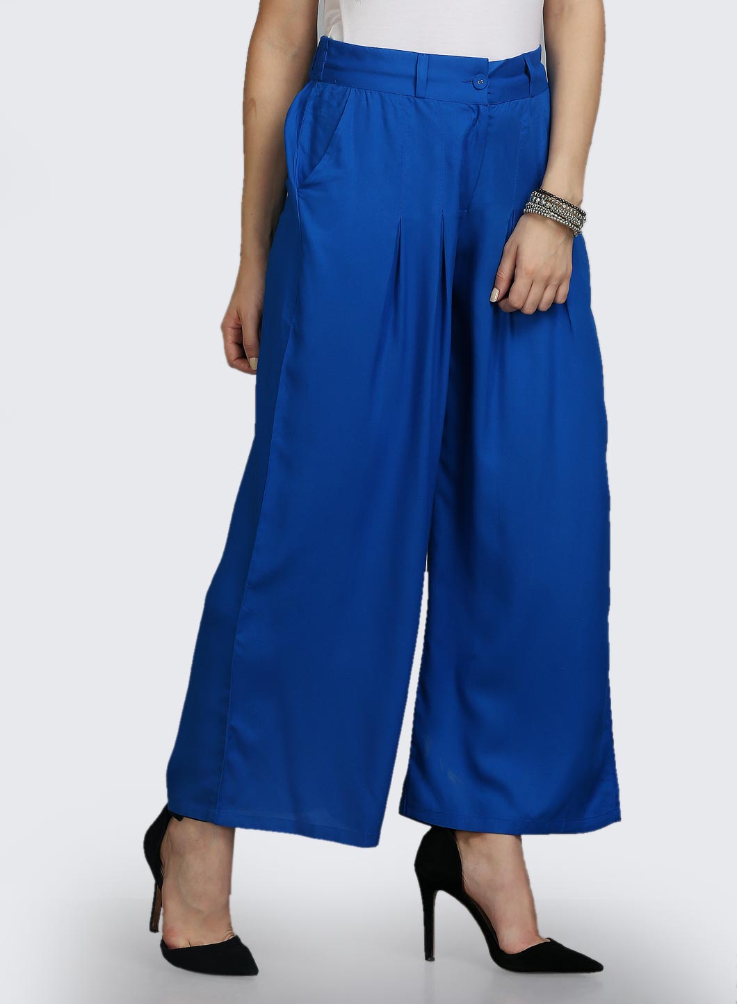 Blue Volume Pants