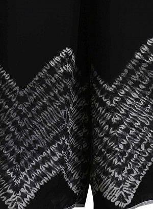 Black Chevron Print Parallel Pants - wforwoman