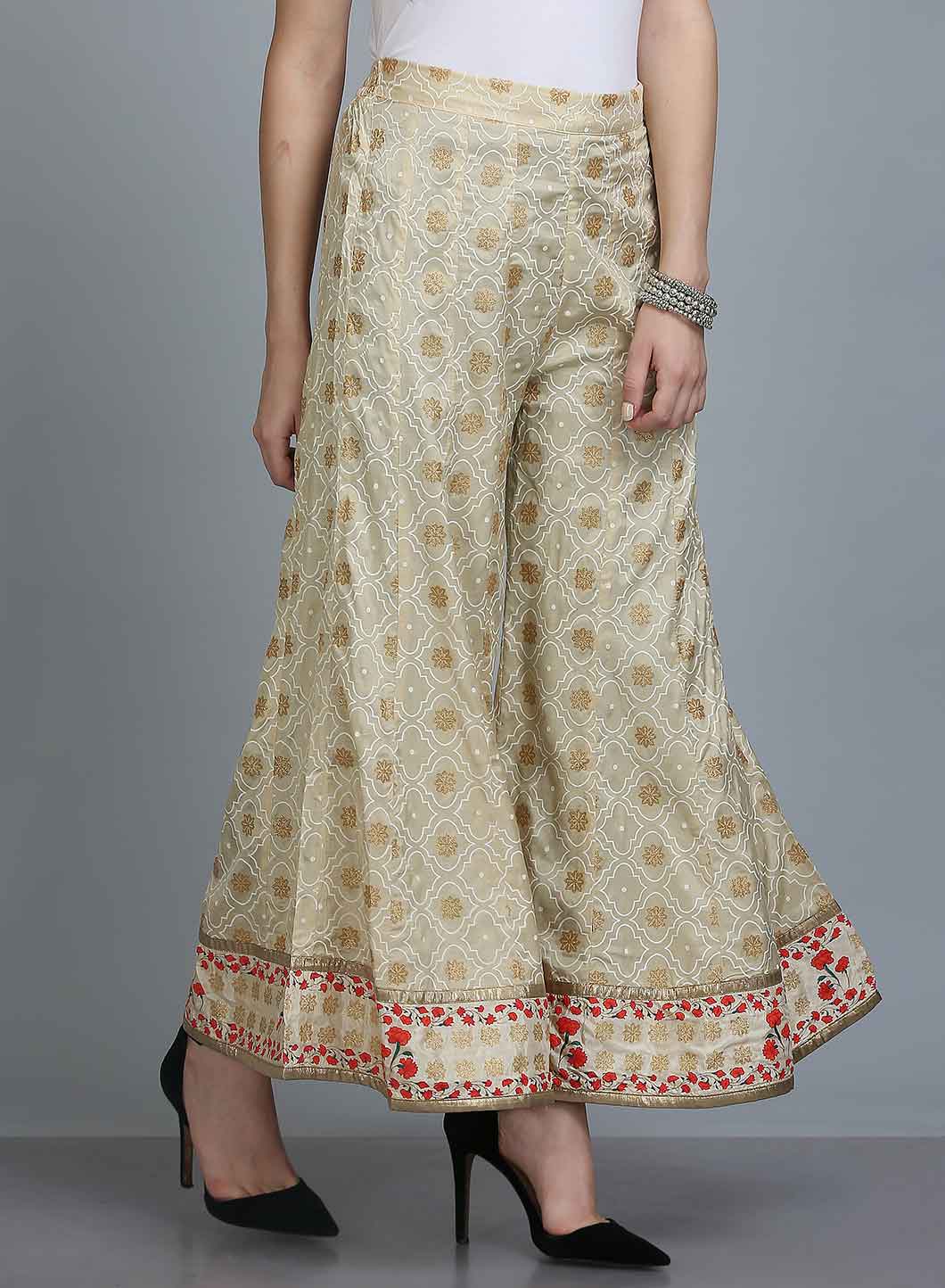 Gold Printed Culottes