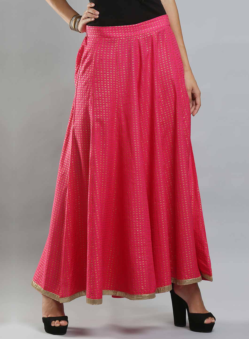 Pink Printed Culottes