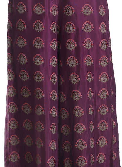 Purple Printed Culottes