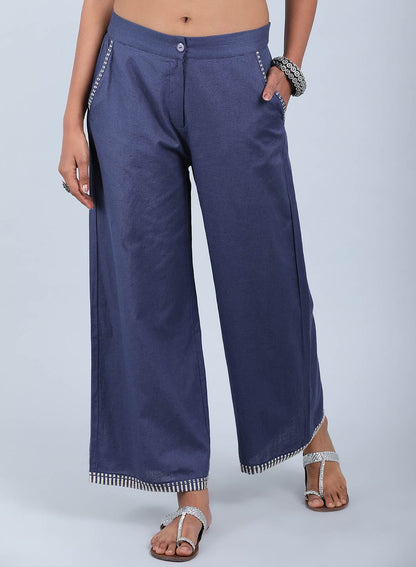 Blue Parallel Pants