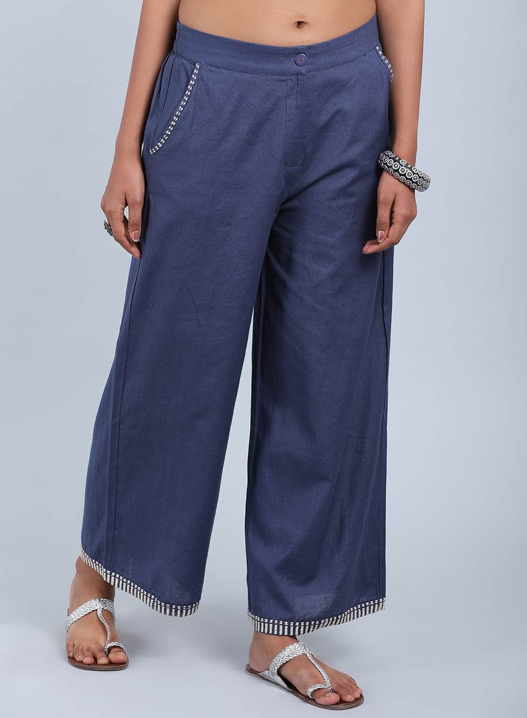 Blue Parallel Pants