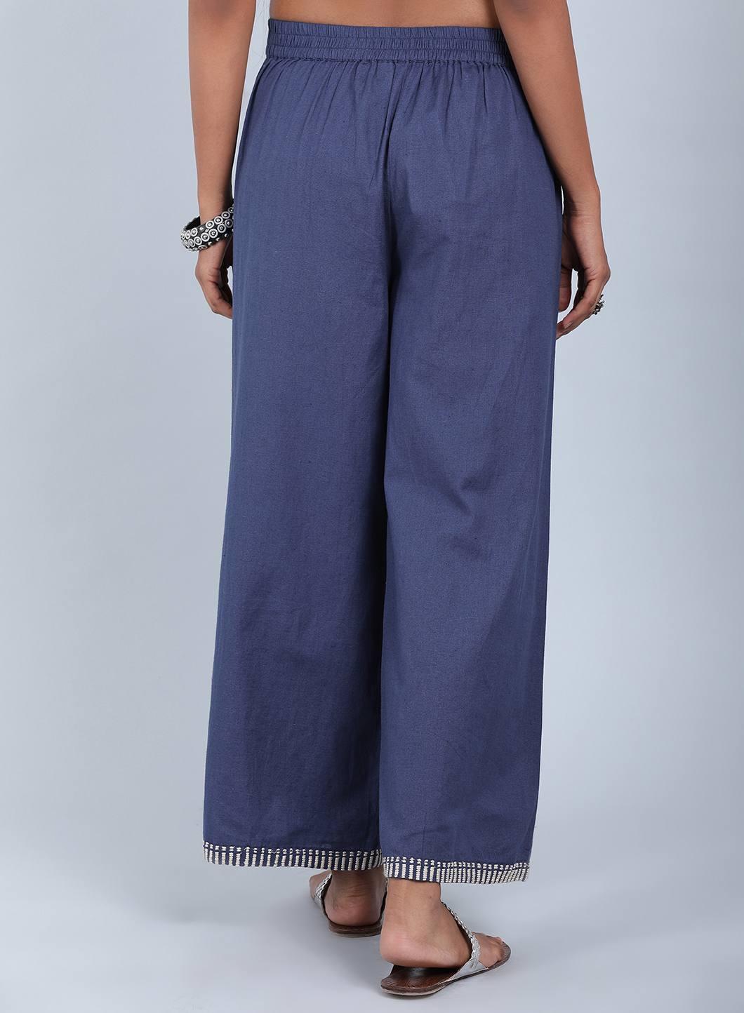 Blue Parallel Pants