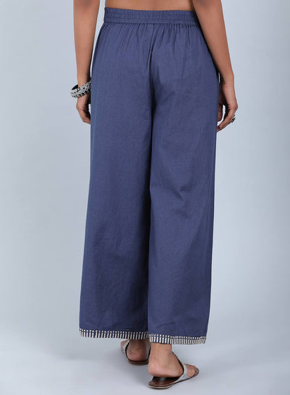 Blue Parallel Pants