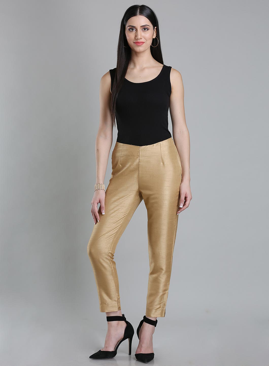 Golden Solid Trousers