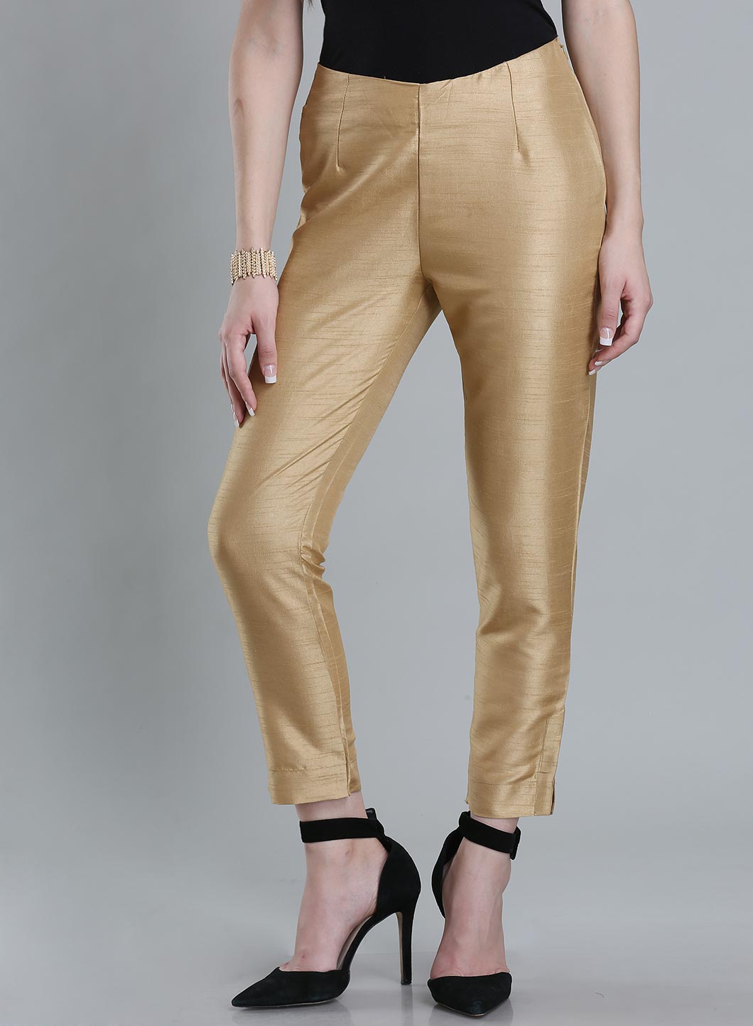 Golden Solid Trousers