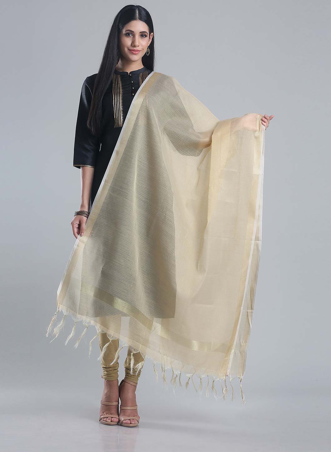 Gold-Toned Printed Dupatta