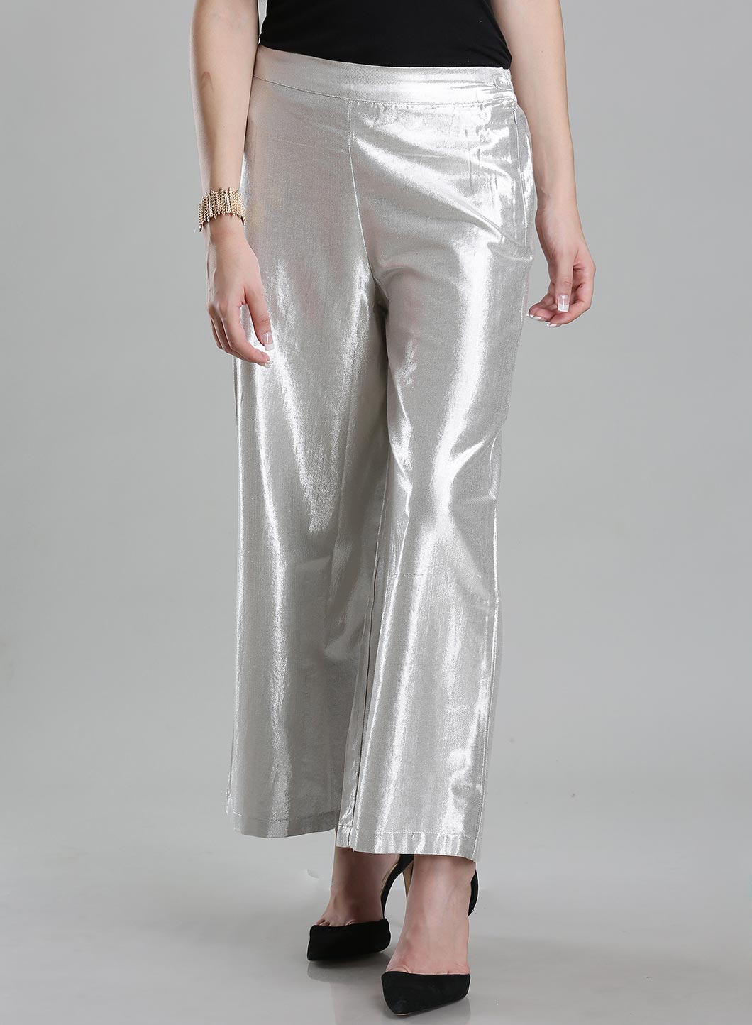 Silver Shimmery Pants