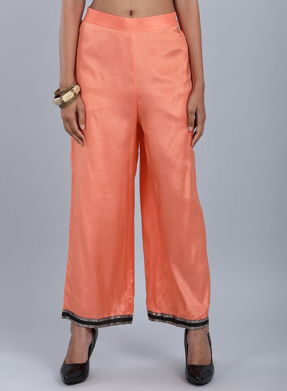 Orange Straight Pants