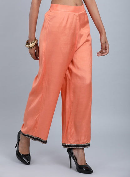 Orange Straight Pants