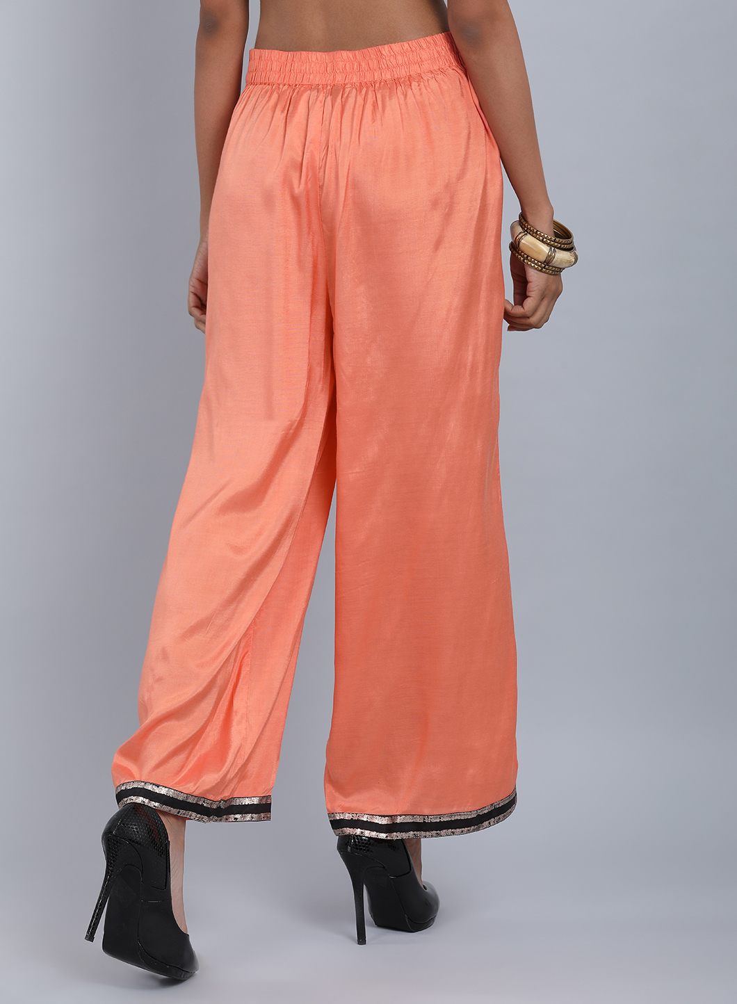 Orange Straight Pants