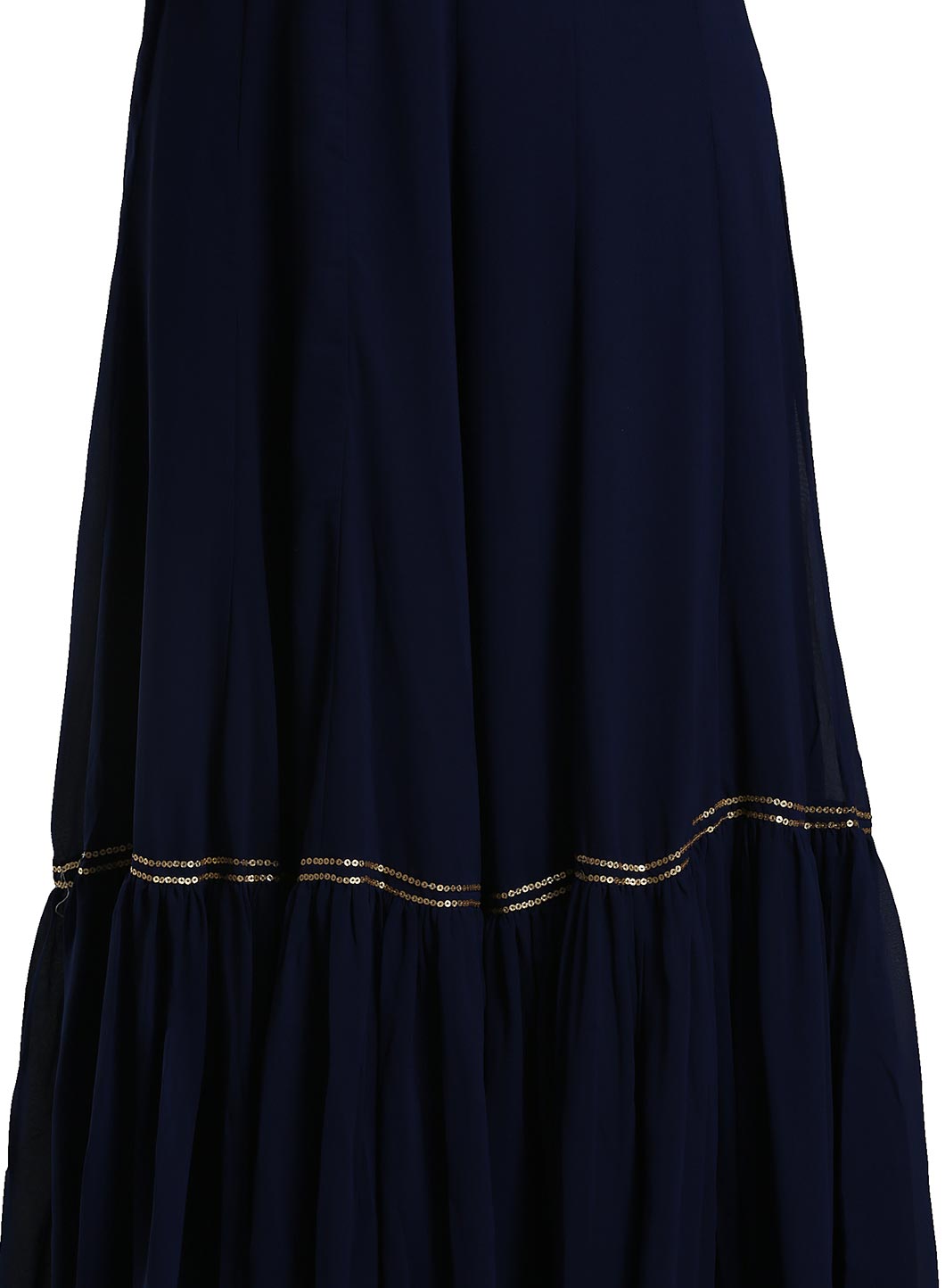 Blue Solid Sharara