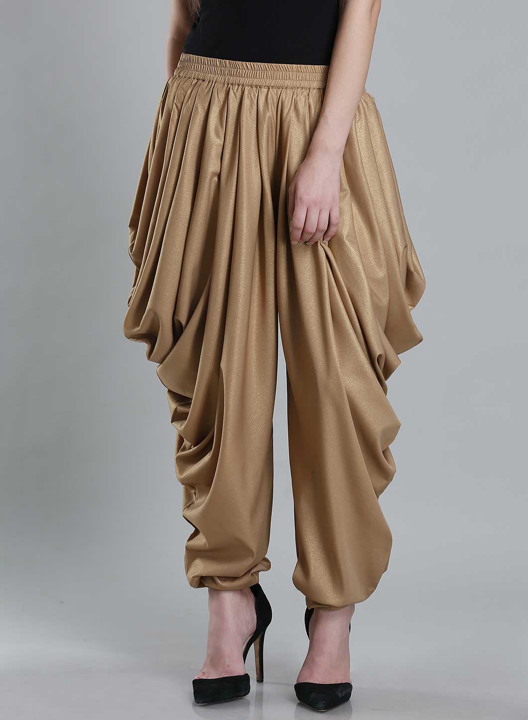 Golden Dhoti Pants