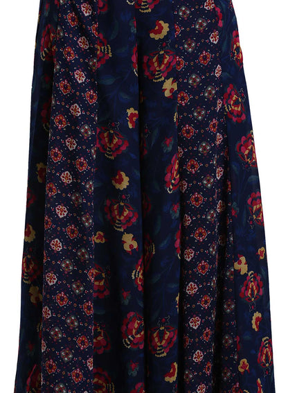 Blue Printed Culottes