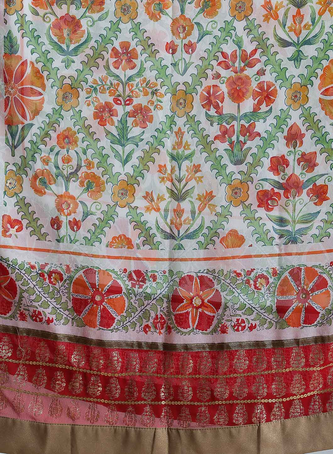 Multicoloured Printed Dupatta