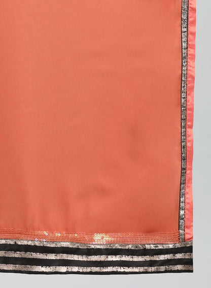 Orange Solid Dupatta