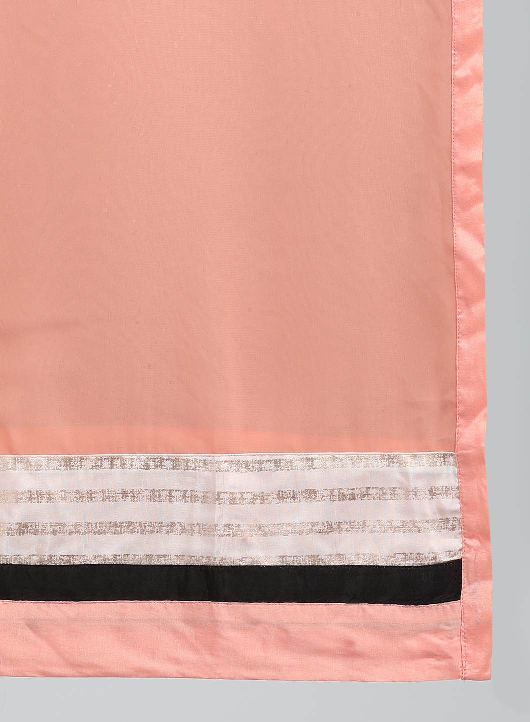 Peach Solid Dupatta