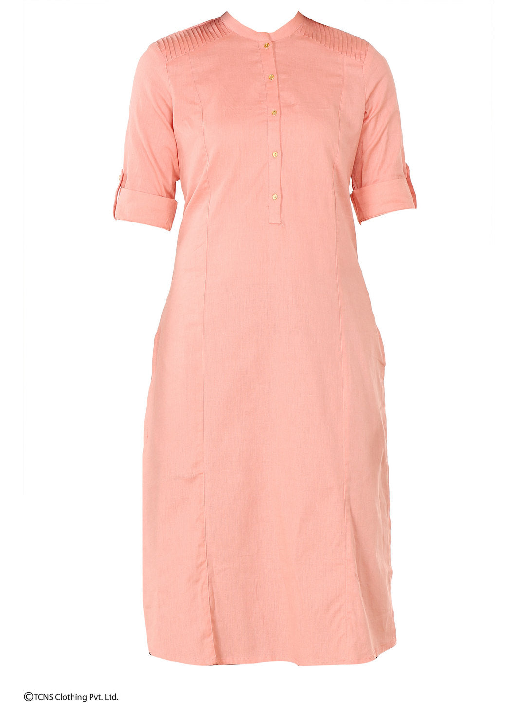 Pink 3/4 Sleeve kurta