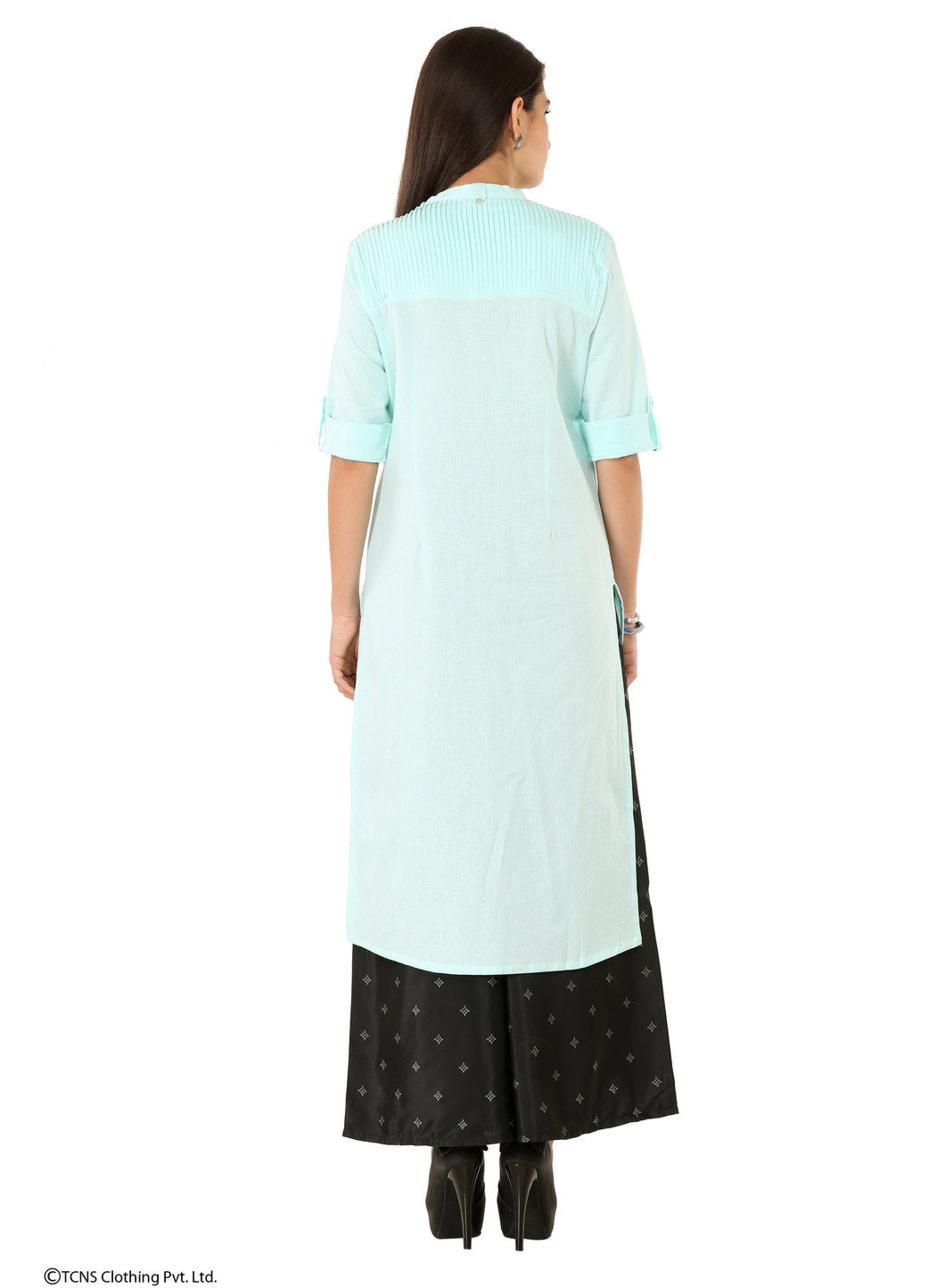 Blue 3/4 Sleeve kurta