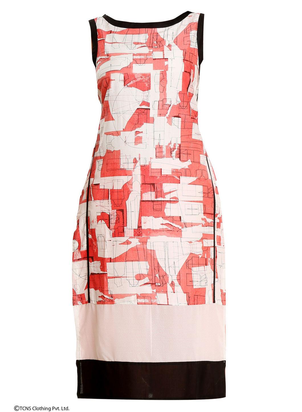 Pink Printed Sleeveless kurta - wforwoman