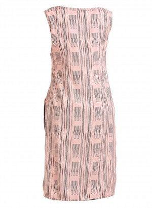 Pink Round Neck Sleeveless Printed kurta - wforwoman