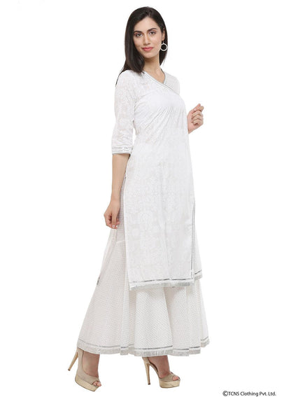 White kurtas - wforwoman