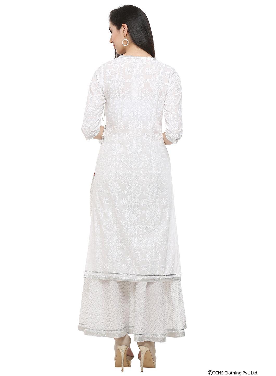 White kurtas - wforwoman