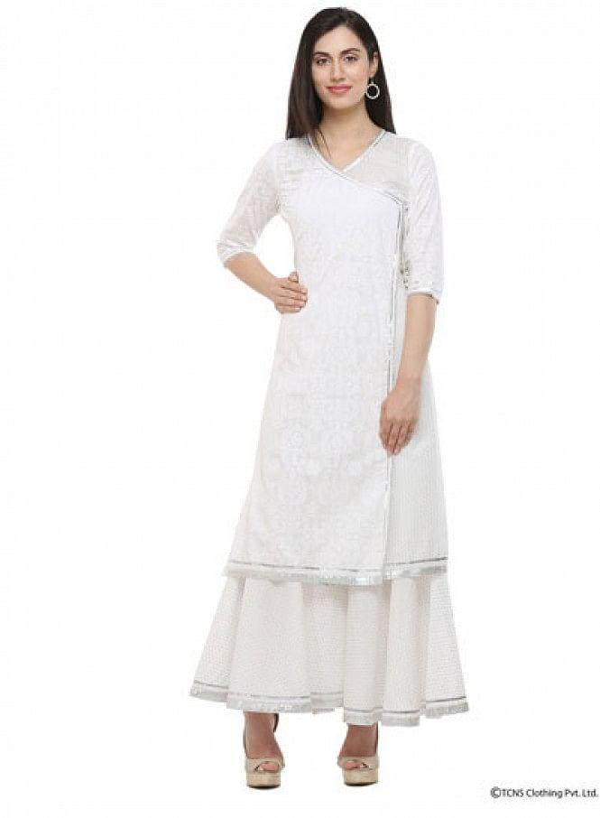 White kurtas - wforwoman