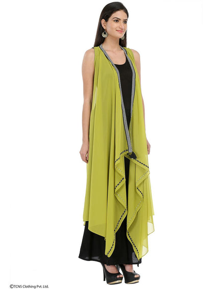 Green Sleeveless Gillet - wforwoman