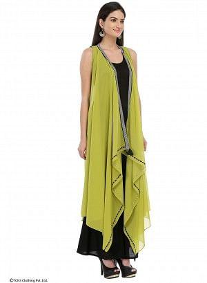 Green Sleeveless Gillet - wforwoman